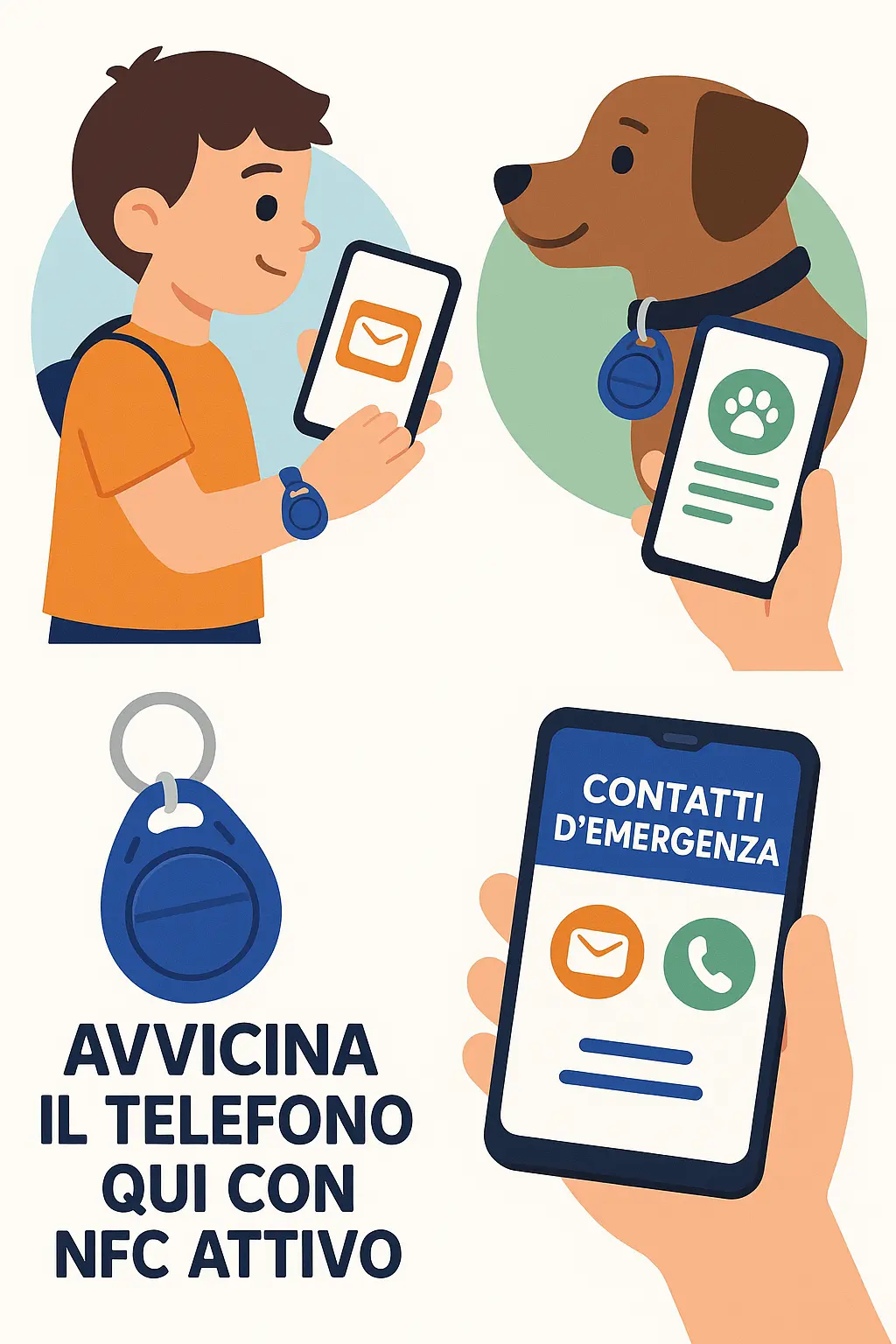 esempio di ritrovamento di un cane con targetta smart